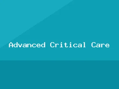 Tech, Advanced Critical Care